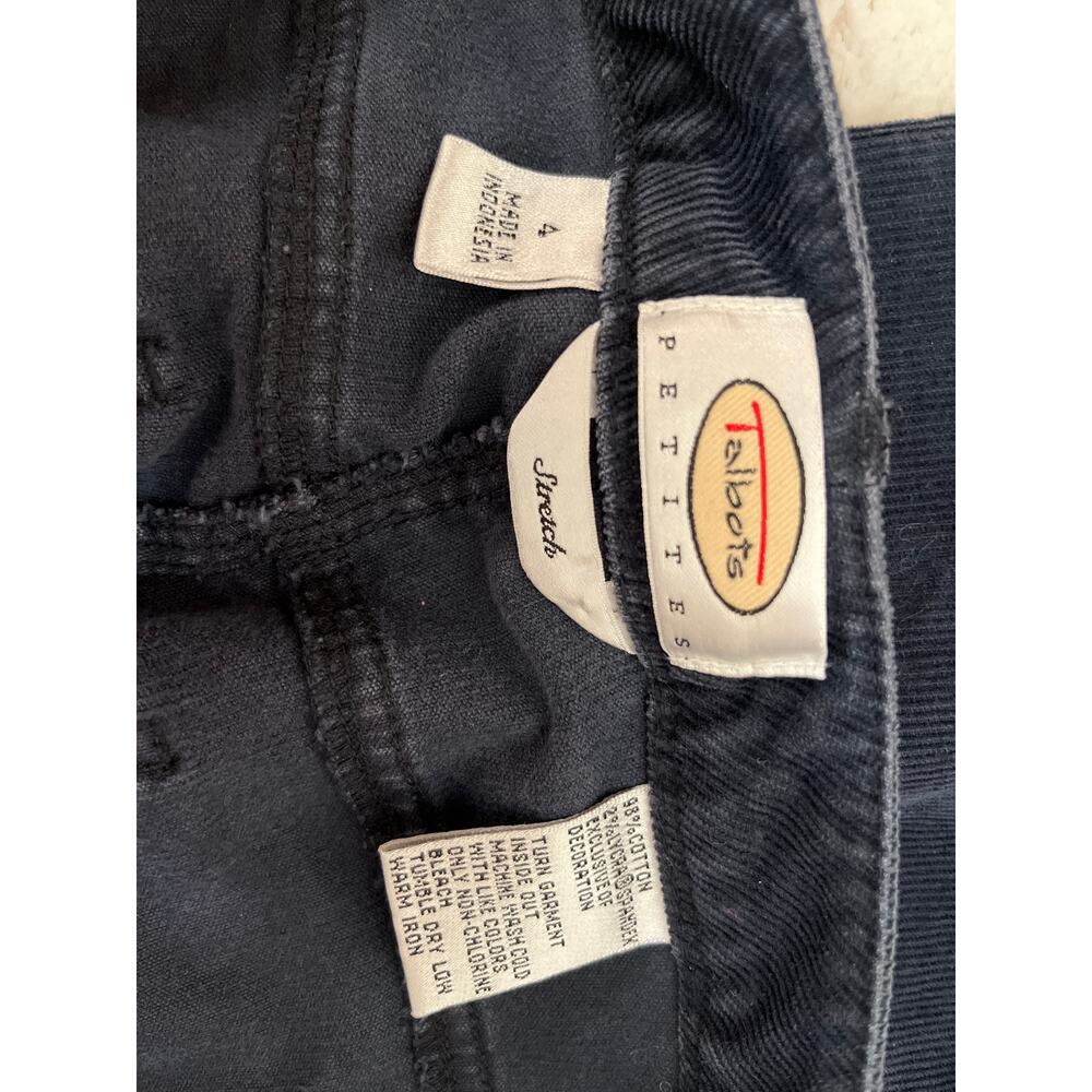 Vintage Talbots Petites Navy Corduroy Pants - Picture 5 of 5